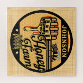 Puzzle Ferme d'abeilles de miel NOM PERSONNALISÉ Ruche de (Horizontal)