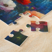 Puzzle Ferme dans un champ de fleurs (Côté)