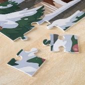 Puzzle Ferme de chevaux d'hiver (Côté)