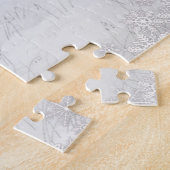 Puzzle Ferme de la Red Barne des neiges d'hiver (Côté)