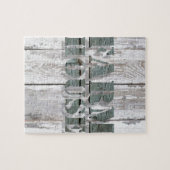 Puzzle ferme en bois blanc de l'ouest (Horizontal)