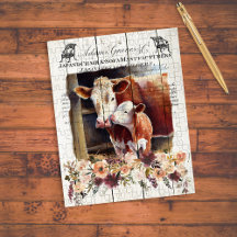 Ferme Floral Hereford Cows
