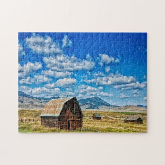 Puzzle Ferme Grange Montana. (Horizontal)