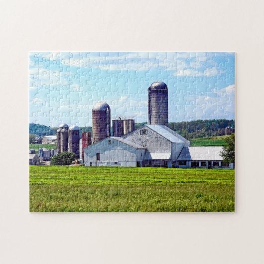 Puzzle Ferme Pennsylvanie avec Silos (Horizontal)