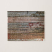 Puzzle ferme primitive western country grange bois (Horizontal)