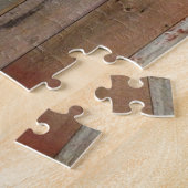 Puzzle ferme primitive western country grange bois (Côté)