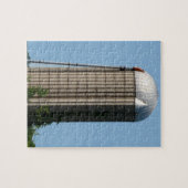 Puzzle Ferme rurale Silo dans le ciel bleu (Horizontal)