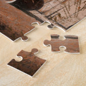 Puzzle Ferme rustique Grange Voiture Vintage (Côté)