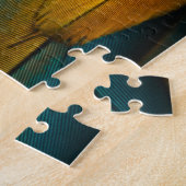 Puzzle Fermer Plumes d'oiseaux perroquets (Côté)