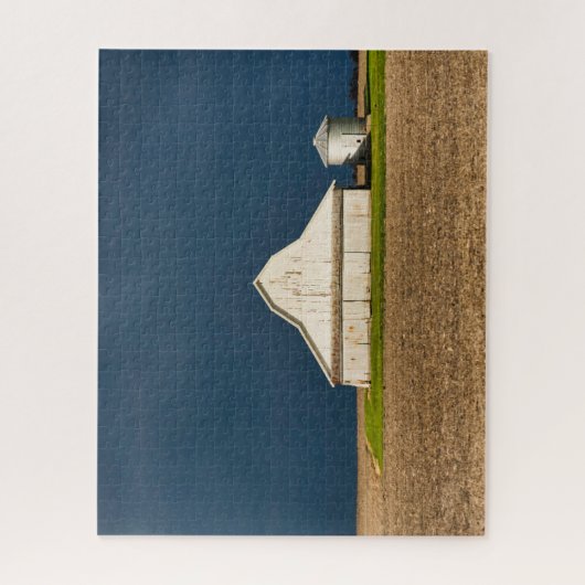 Puzzle Fermes | Grange blanche & Silo (Vertical)