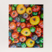Puzzle Fermes | Récolte colorée de tomates (Vertical)
