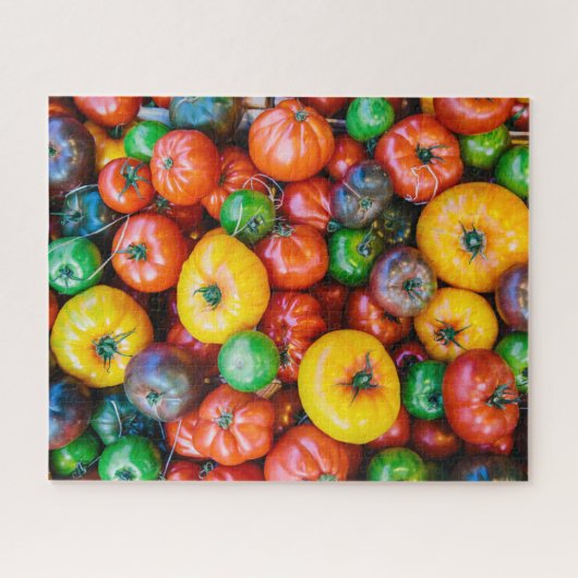 Puzzle Fermes | Récolte colorée de tomates (Horizontal)