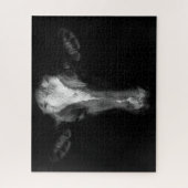 Puzzle Fermes | Tête de vache B&W (Vertical)