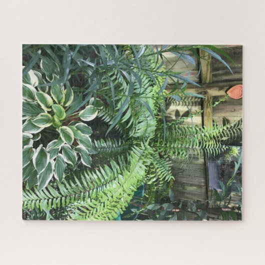 Puzzle Fermes vertes et feuillage (Horizontal)