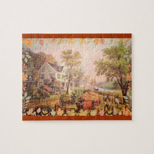 Puzzle Fermiers de Thanksgiving Récolte à domicile