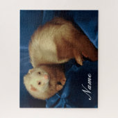 Puzzle Ferret pour animal de compagnie personnalisé (Vertical)