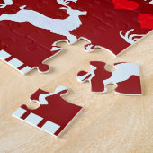 Puzzle Festif Fête de la neige et conception de rennes (Côté)