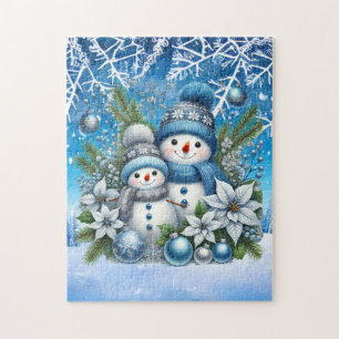 Puzzle Festif Noël bonhomme de neige