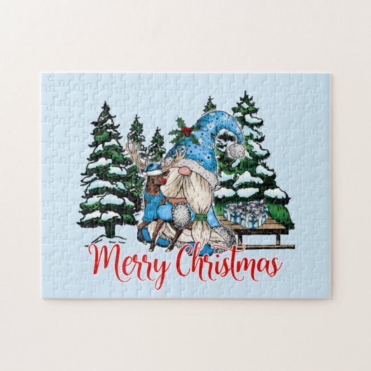 Puzzle Festif Noël Gnome (Horizontal)