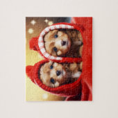 Puzzle "Festive Christmas Puppy Duo (Vertical)