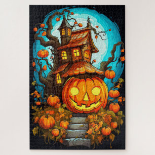 Puzzle Festive Haunted Treehouse Bonne Halloween