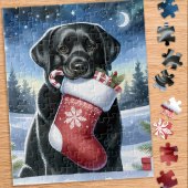 Puzzle Festive Labrador Retriever Chien Noël de Noël