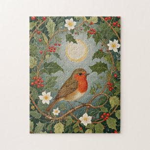 Puzzle Festive Robin et Holly