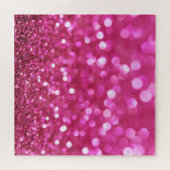 Puzzle Festive Rose foncé : Élégant Abstrait. (Horizontal)