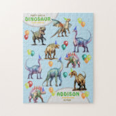 Puzzle Fête Comme Un Dinosaure Cadeau Personnalisé Annive (Vertical)