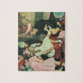 Puzzle Fête d'anniversaire vintage, Épingler la queue sur (Vertical)