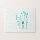 Puzzle Fête de Bachelorette Turquoise Margs & Matrimony  (Horizontal)