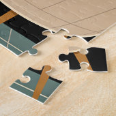 Puzzle Fête de danse martini branchée milieu du siècle mo (Côté)