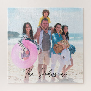 Puzzle Fête de la famille   Nom photo moderne Personnalis