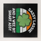 Puzzle Fête de la Saint-Patrick Sassy Lassie Drôle Shamro (Horizontal)