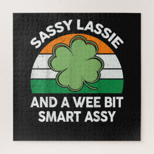 Puzzle Fête de la Saint-Patrick Sassy Lassie Drôle Shamro