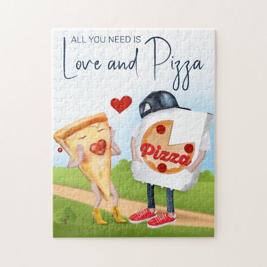 Puzzle Fête de mariage amusante Pizza Funny Pizza (Vertical)