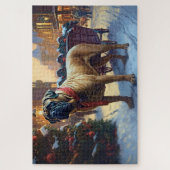 Puzzle Fête de Noël Bullmastiff (Vertical)