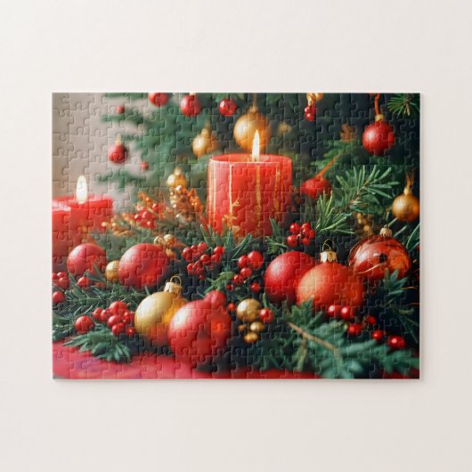 Puzzle Fête de Noël Festive Décoration (Horizontal)