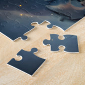 Puzzle Fête de Noël pour chiens Pitbull (Côté)