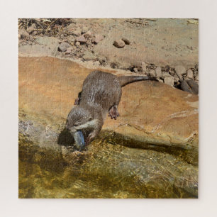 Puzzle **"Fête de Pondside : Un Otter et son Catch"**