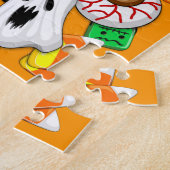 Puzzle Fête des Candies Éffrayantes d'Halloween (Côté)