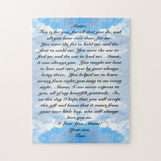 Puzzle Fête des mères (Vertical)