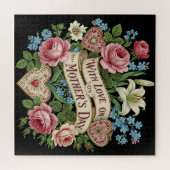Puzzle Fête des mères avec amour (Horizontal)