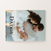 Puzzle Fête des pères Cadeau Idée Famille photo personnal (Horizontal)