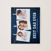 Puzzle Fête des pères | Collage photo Best Dad Ever 3 (Vertical)