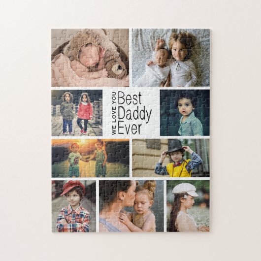 Puzzle Fête des pères Collage photo de Best Daddy Ever (Vertical)