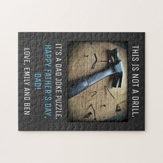 Puzzle Fête des pères drôle "Ce n'est pas un exercice" (Horizontal)