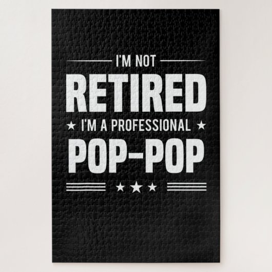 Puzzle Fête des pères | Im A Professional Pop Pop (Vertical)