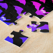 Puzzle Fête d'Halloween Jack OLantern Bugle violet grand (Côté)