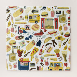 Puzzle Fête du Camion alimentaire : Motif de dessin